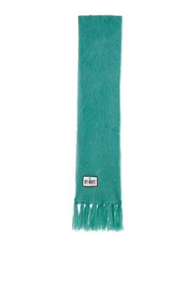 Logo-Patch Mohair Scarf